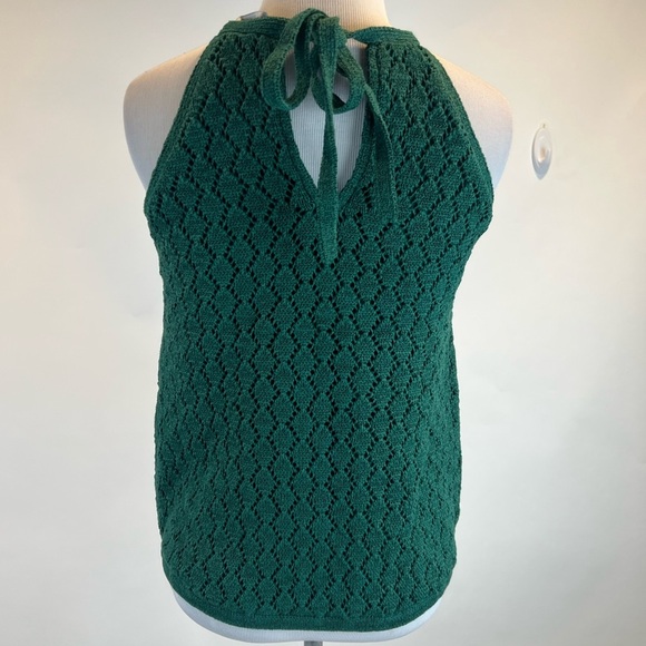 Boston Proper High Neck Crochet Knit Tank XXS - Picture 7 of 7